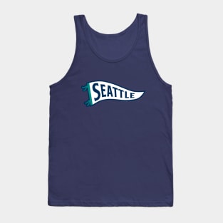 Seattle Pennant - Navy Tank Top